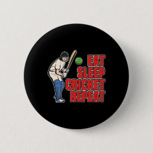 Chapa Redonda De 5 Cm Come Cricket Retro Cricket Ll Deporte Jugador Fi