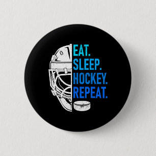 Chapa Redonda De 5 Cm Come Dormir Hockey Repita Entusiastas de Atletas I