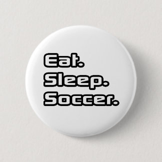 Chapa Redonda De 5 Cm Come. Duerme. Fútbol.