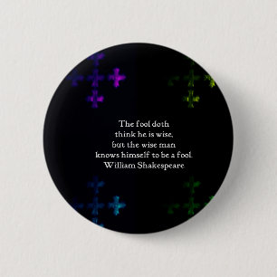 Chapa Redonda De 5 Cm Comentando William Shakespeare Wisdom