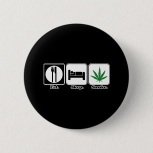 Chapa Redonda De 5 Cm comer dormir fumar marihuana