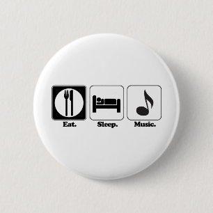 Chapa Redonda De 5 Cm comer dormir música
