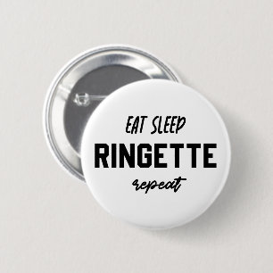Chapa Redonda De 5 Cm Comer Ringette Sleep Repetir Ringette Player Regal