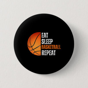 Chapa Redonda De 5 Cm Comer Sleep Bysketbyll Repetir El Regalo Para Bysk