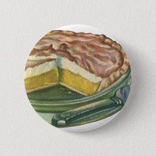 Chapa Redonda De 5 Cm Comida antigua, postre de tarta de merengue de lim