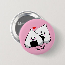 Chapa Redonda De 5 Cm Comida Japonesa Onigiri Kawaii Bonita