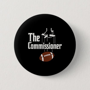 Chapa Redonda De 5 Cm Comisionado de Fantasy Football Fiesta de Draft Ff