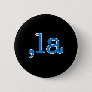 Chapa Redonda De 5 Cm Comma La Blue Comma La - Kamala Harris 2024