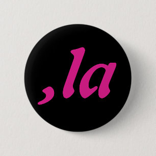 Chapa Redonda De 5 Cm Comma La Kamala Harris - diseño de texto personali