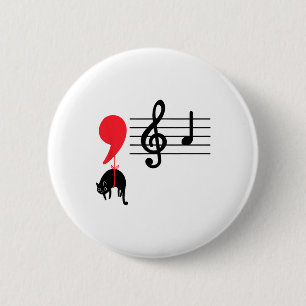 Chapa Redonda De 5 Cm Comma La Music Notes Kamala Harris Music Teacher E
