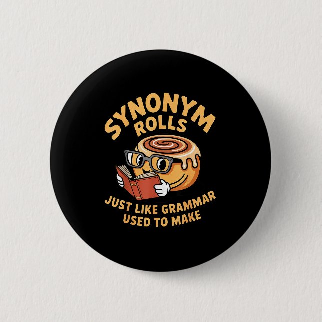 Chapa Redonda De 5 Cm Como gramática usada para hacer sinónimo de libro  (Anverso)