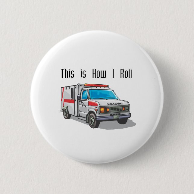 Chapa Redonda De 5 Cm Cómo hago la ambulancia (Anverso)