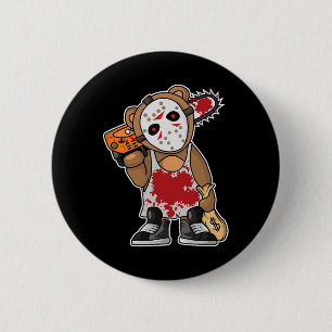 Chapa Redonda De 5 Cm Cómpralo de película de terror Lazy Halloween disf