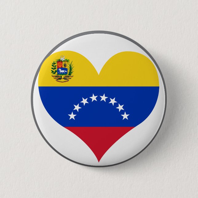 Chapa Redonda De 5 Cm Compre la bandera de Venezuela (Anverso)