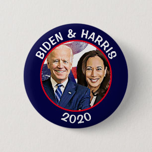 Chapa Redonda De 5 Cm Concentración electoral de Biden y Harris 2020 en
