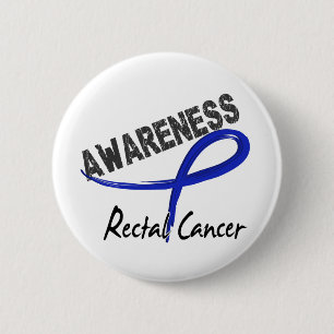 Chapa Redonda De 5 Cm Conciencia 3 del cáncer rectal