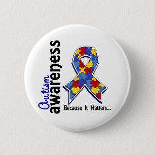 Chapa Redonda De 5 Cm Conciencia 5 del autismo