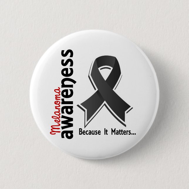 Chapa Redonda De 5 Cm Conciencia 5 del melanoma (Anverso)