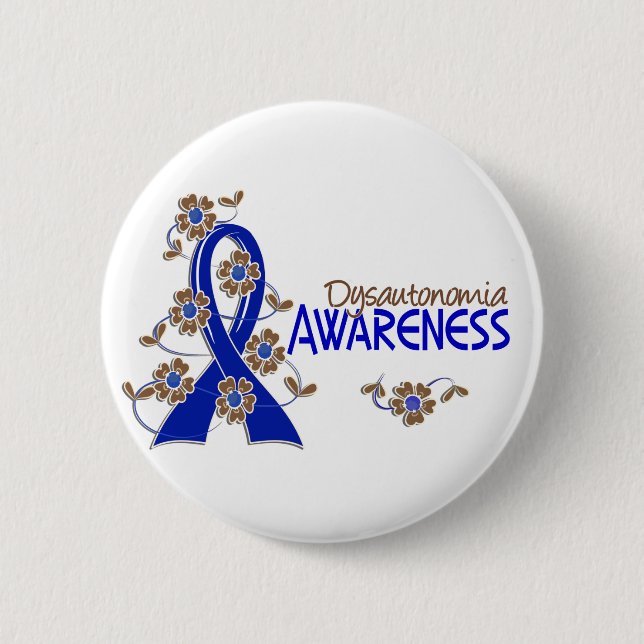Chapa Redonda De 5 Cm Conciencia 6 Dysautonomia (Anverso)