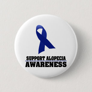 Chapa Redonda De 5 Cm Conciencia de la alopecia