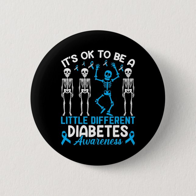 Chapa Redonda De 5 Cm Conciencia de mamá guerrera de la diabetes es buen (Anverso)