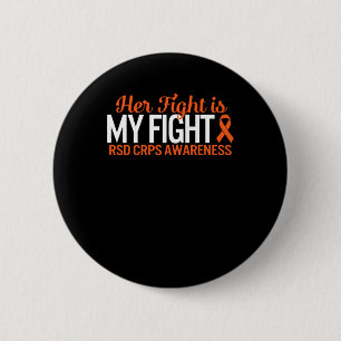 Chapa Redonda De 5 Cm Conciencia de RSD CRPS Su lucha es mi lucha comple