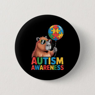 Chapa Redonda De 5 Cm Conciencia del autismo