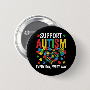 Chapa Redonda De 5 Cm Conciencia del autismo