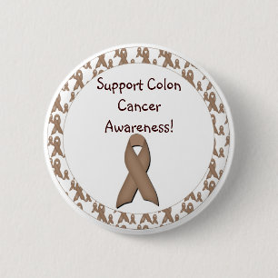 Chapa Redonda De 5 Cm ¡Conciencia del cáncer de colon de la ayuda!