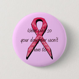 Chapa Redonda De 5 Cm conciencia del cáncer de pecho