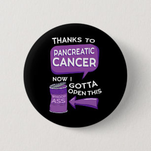 Chapa Redonda De 5 Cm Conciencia del cáncer pancreático Adenocarcinoma E