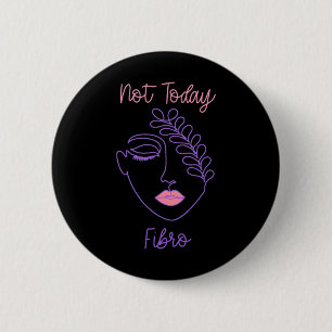 Chapa Redonda De 5 Cm Conciencia Mujer Fibro Purple Face Line Art