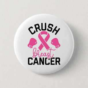 Chapa Redonda De 5 Cm Conciencia para Derrotar el Cáncer de Mama