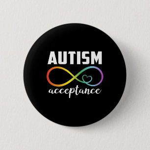Chapa Redonda De 5 Cm Conciencia sobre autismo aceptación conciencia de 