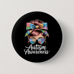 Chapa Redonda De 5 Cm conciencia sobre autismo autista 