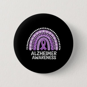 Chapa Redonda De 5 Cm Conciencia sobre el Alzheimer