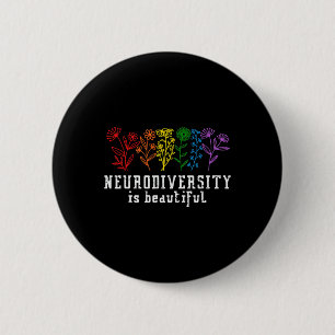 Chapa Redonda De 5 Cm Conciencia sobre el autismo La neurodiversidad es