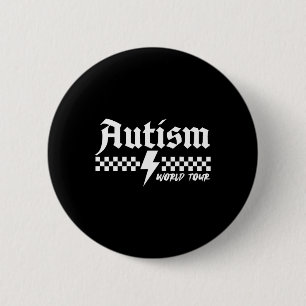 Chapa Redonda De 5 Cm Conciencia sobre el autismo Recorrido mundial sobr