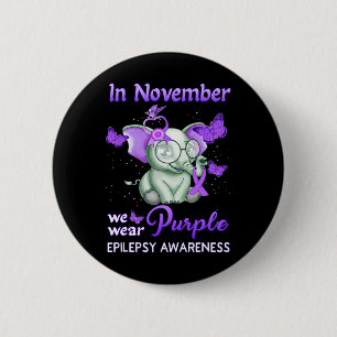 Chapa Redonda De 5 Cm Conciencia Sobre Epilepsia En Noviembre Usamos Cin