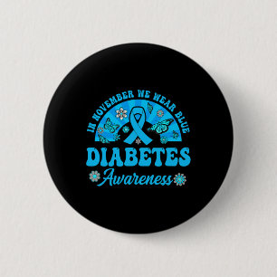 Chapa Redonda De 5 Cm Conciencia Sobre La Diabetes En Noviembre Usamos B
