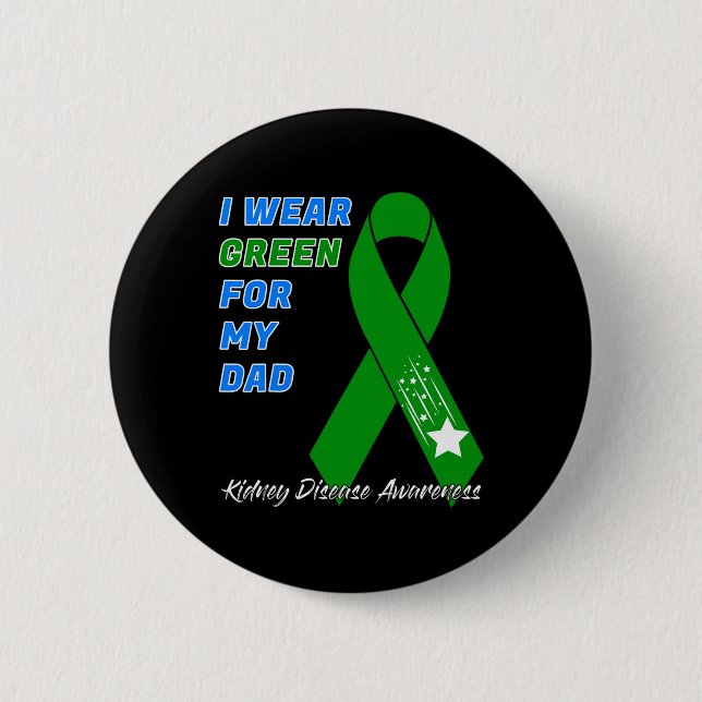 Chapa Redonda De 5 Cm Conciencia sobre la enfermedad renal Diálisis Tran (Anverso)