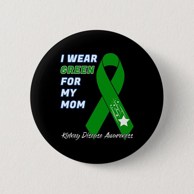 Chapa Redonda De 5 Cm Conciencia sobre la enfermedad renal Diálisis Tran (Anverso)