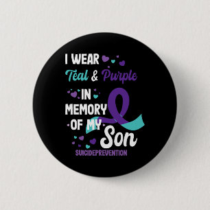 Chapa Redonda De 5 Cm Conciencia sobre la prevención del suicidio en mem