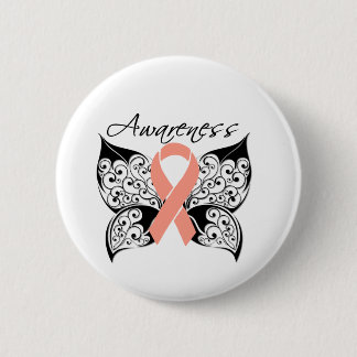 Chapa Redonda De 5 Cm Conciencia sobre las mariposas tatuadas - Cáncer u