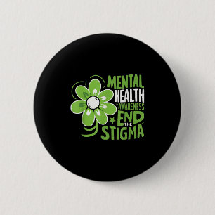 Chapa Redonda De 5 Cm Conciencia suicida Depresión Ansiedad Salud mental