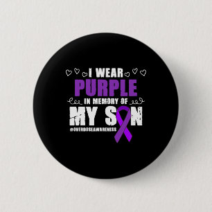 Chapa Redonda De 5 Cm Concienciación internacional sobre sobredosis: usa