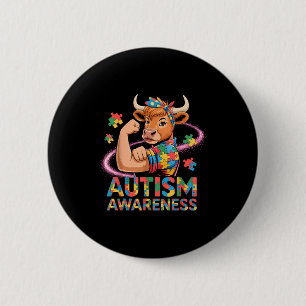 Chapa Redonda De 5 Cm Concienciación sobre el autismo