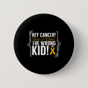 Chapa Redonda De 5 Cm Concienciación sobre el cáncer infantil Guerrero d