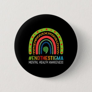 Chapa Redonda De 5 Cm Concienciación sobre el estigma en la salud mental