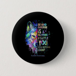 Chapa Redonda De 5 Cm Concienciación sobre el suicidio Tenga Amabilidad 